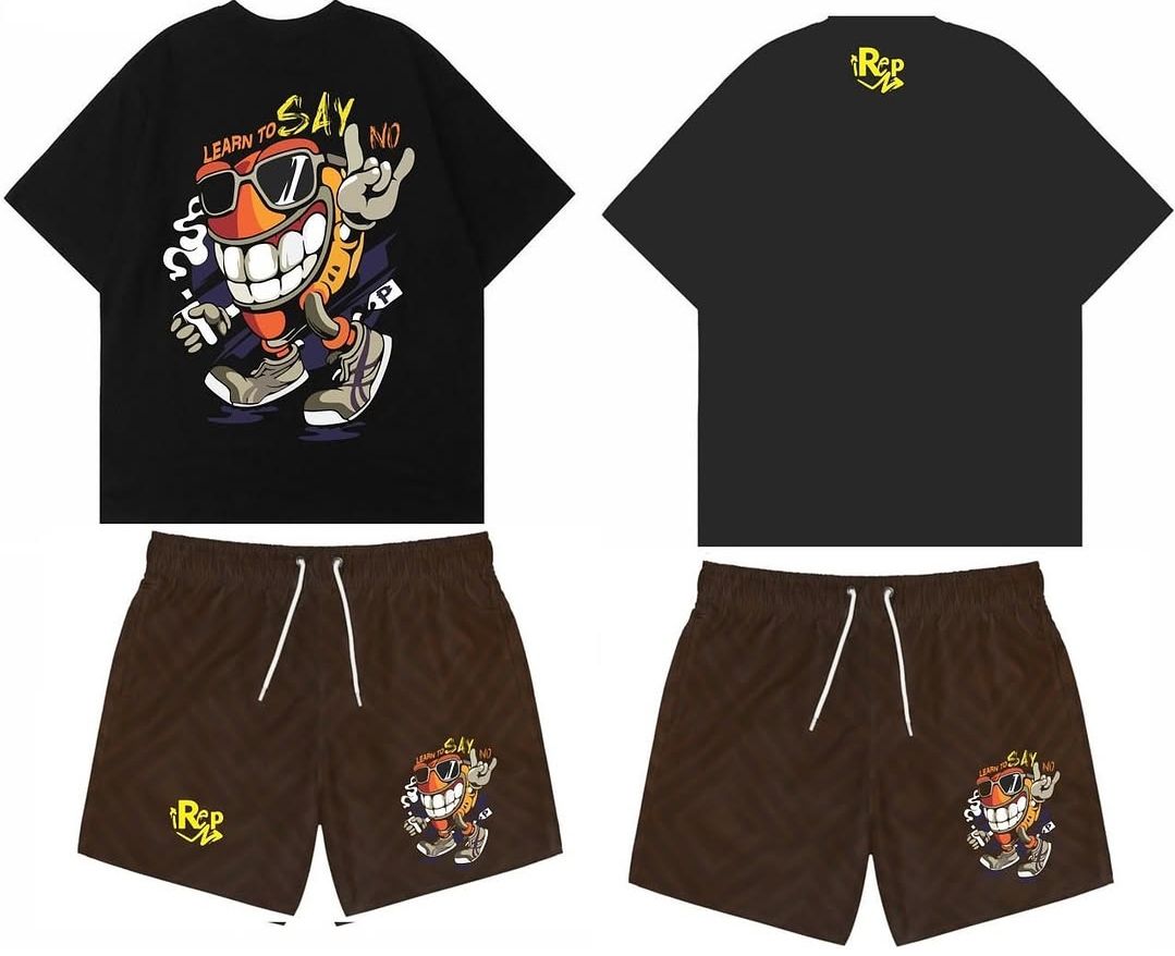 iRepresent Learn to Say No tee and shorts set