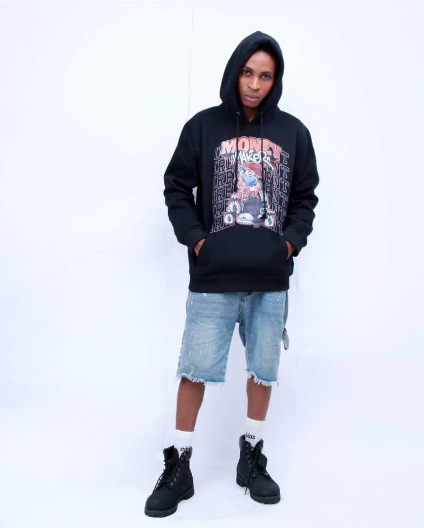 iRepresent Money Maker hoodie styled on model